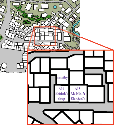 Eridok's location map